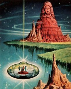 Extraterrestres Arte: Alex Schomburg - The Time Axis 1965
