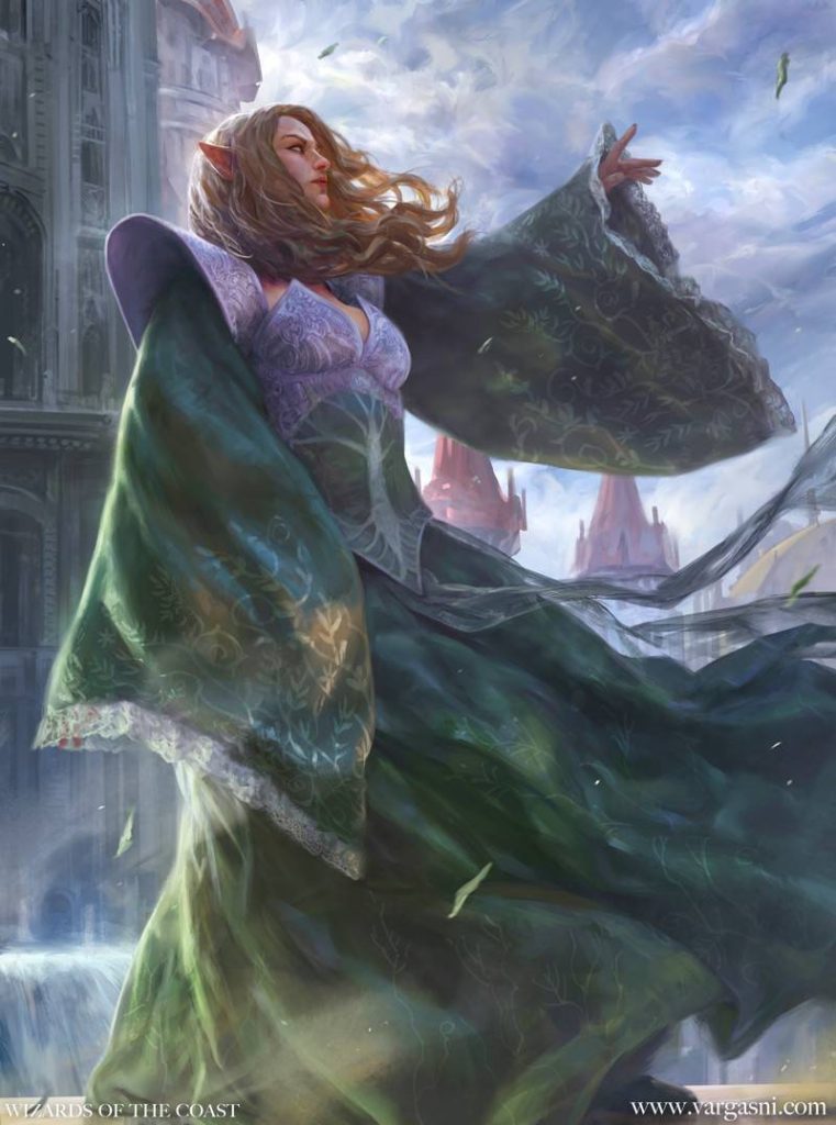 Elfa arte para Wizards of The Coast - Arte: Randy Vargas (Vargasni)