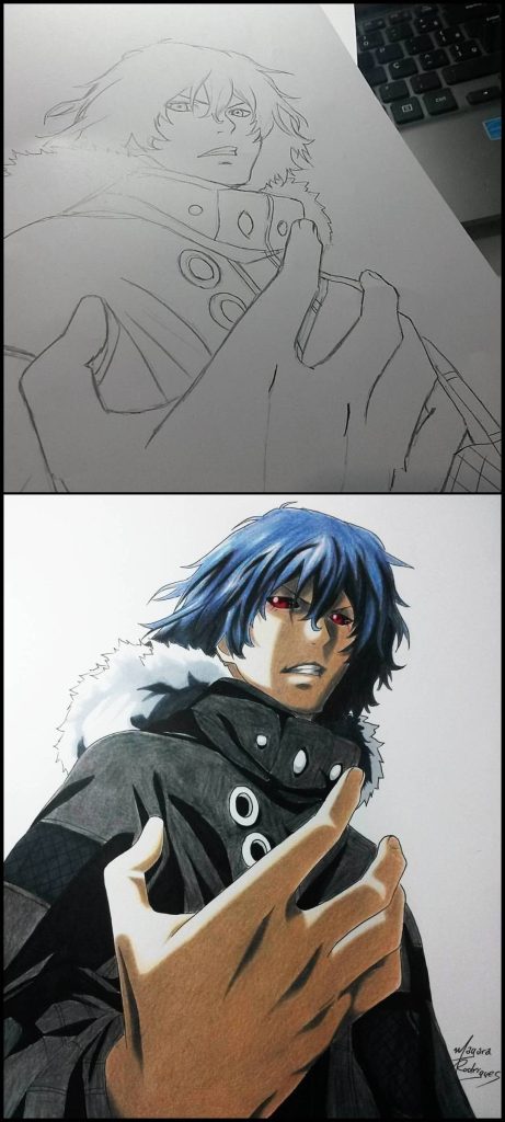 Mangá - Ayato kirishima tokyo ghoul - Arte : Mayara Rodrigues