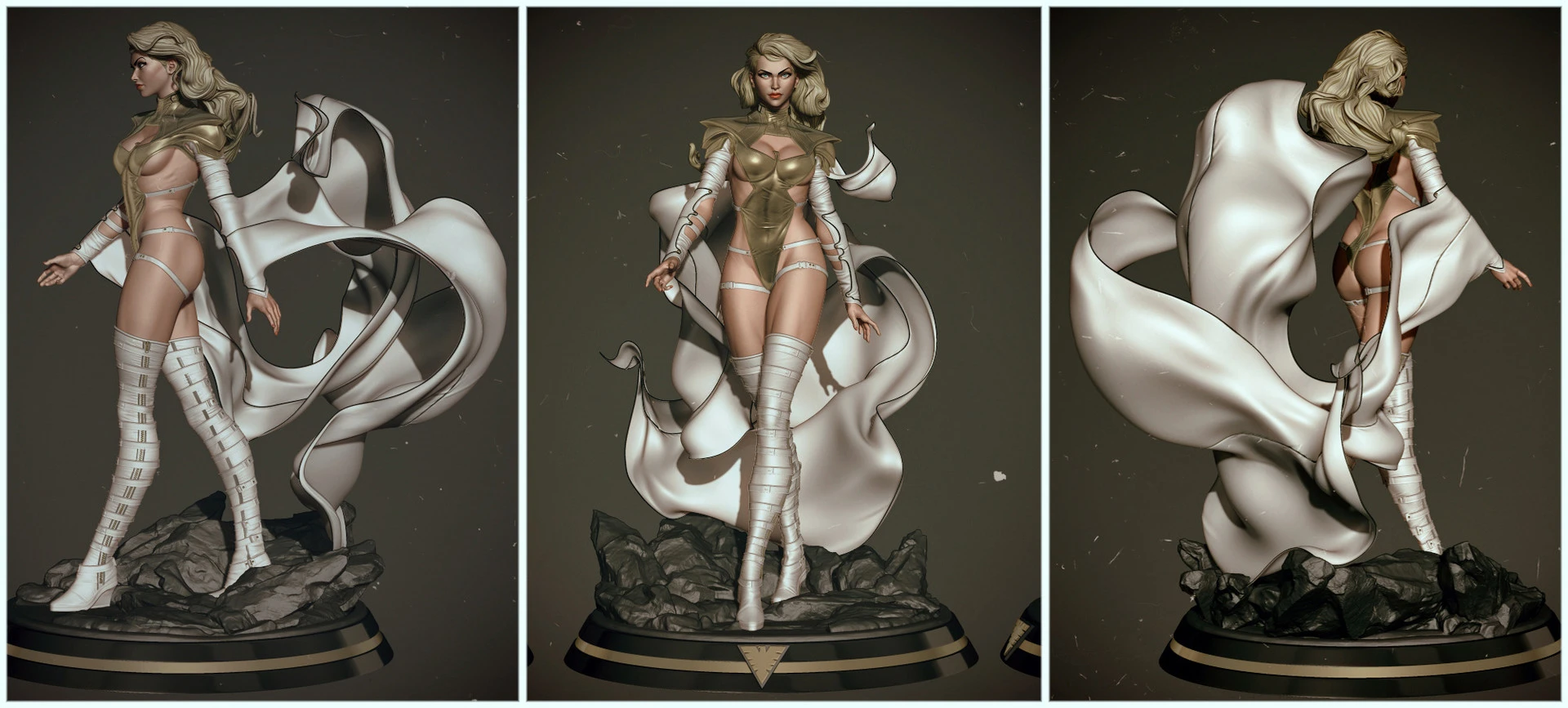 Emma Frost - Marvel Comics - Autor: Gerard Kravchuk - Fonte: Artstation