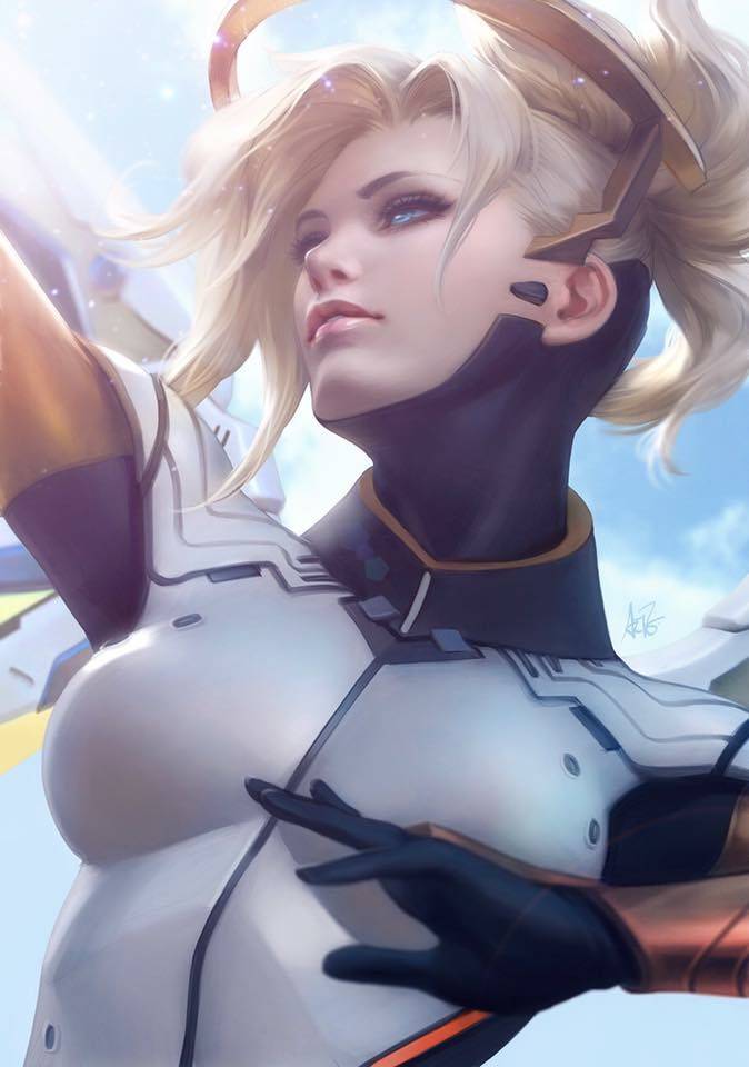 Mercy Game Overwatch - Arte: Stanley Lau