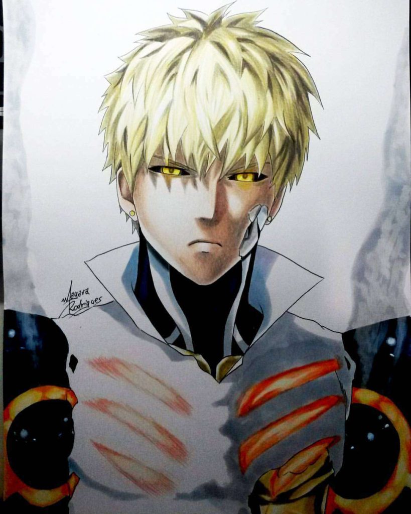 Genos one punch man - Arte Mayara Rodrigues
