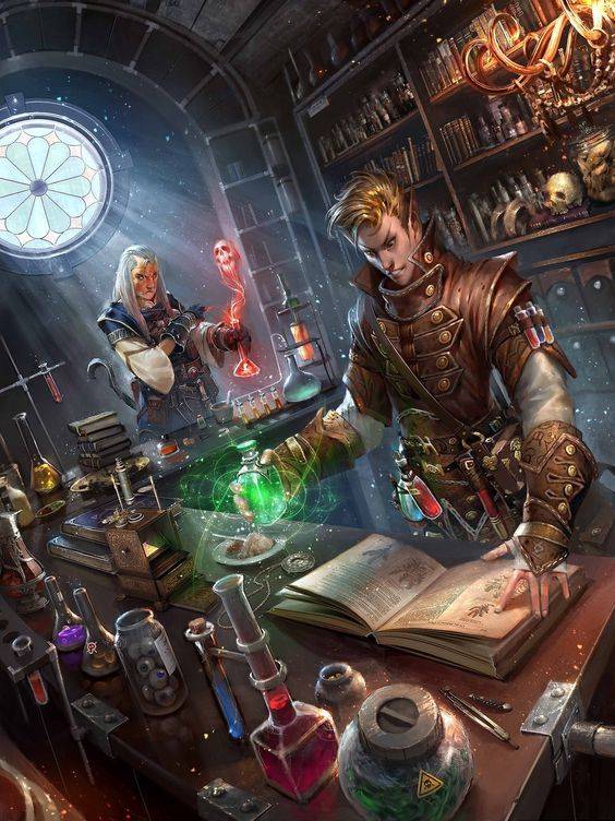 Elfo Alquimista Pathfinder Player Companion Potions & Poisons Capa