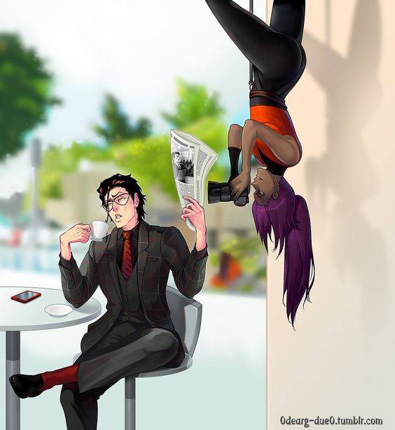 Yoruichi e Aizen Fan Arte