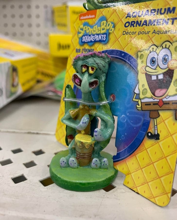 Bonecos Lula Molusco de Bob Esponja