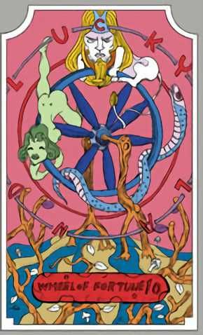 A Roda da Fortuna - Wheel of Fortune - Card Jojos