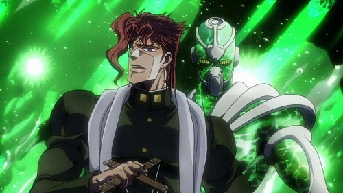 kakyoin e o Hierophant Green