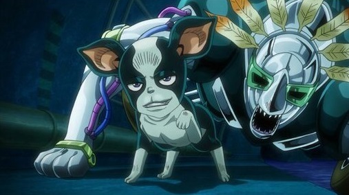 Iggy e o Stand o Louco anime Jojos 01