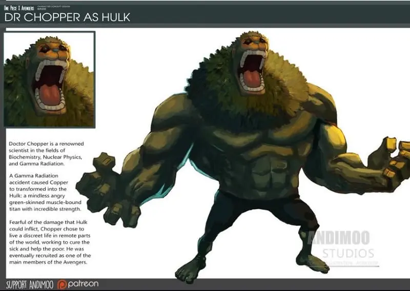 Dr Chopper as Hulk - One Piece