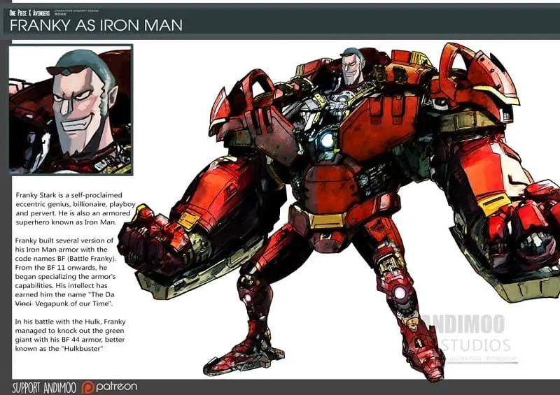 Franky - Homem de Ferro - One Piece