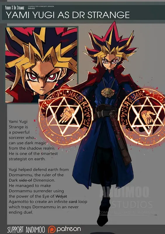Yami Yugi - Doutor Estranho - Arte Andimoo