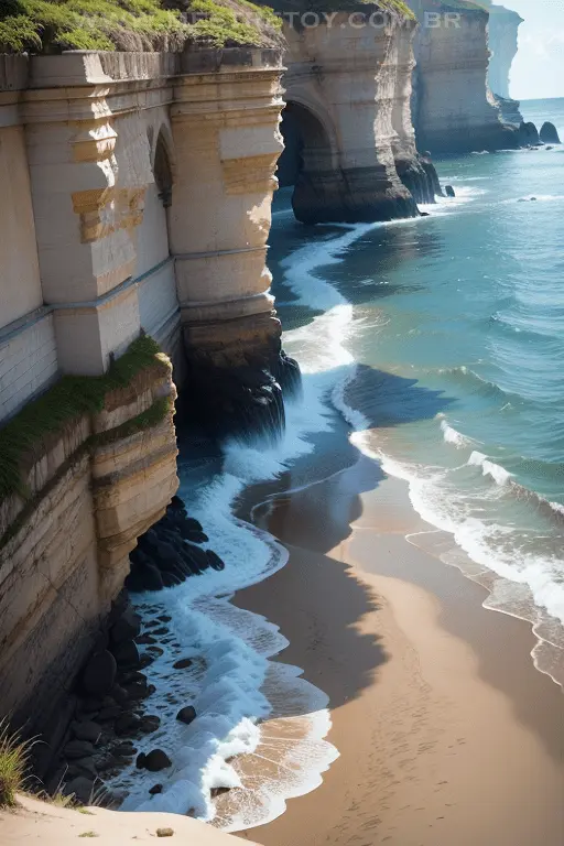 Paisagem aquática, ilhas mitológicas