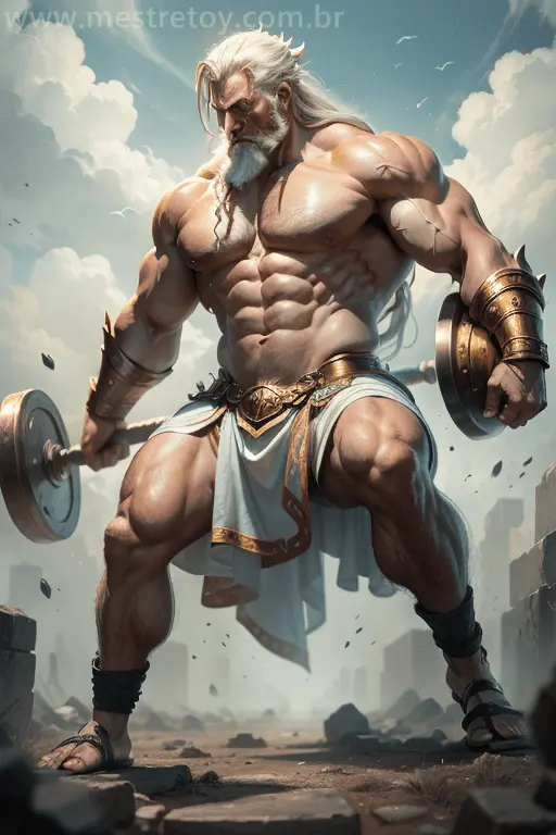 Atlas em sua forma divina - Artes Realistas - Arte: Mestre Toy