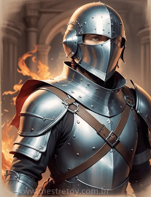 Guerreiro da cidade do sol, o rei em seu traje de guerra - Artes Realistas - Arte: Mestre Toy