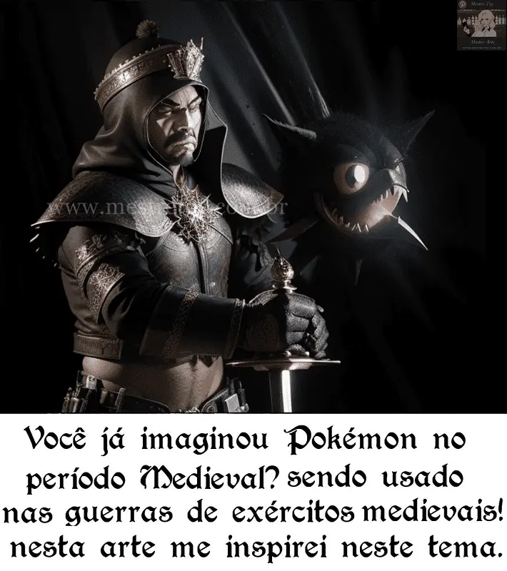 Pokémon guerra medieval - Artes Realistas - Arte: Mestre Toy